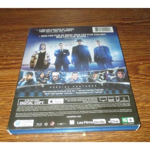 Now You See Me 2 (Blu-ray Disc, 2016, Canadian) with slip cover - Picture 2 of 5